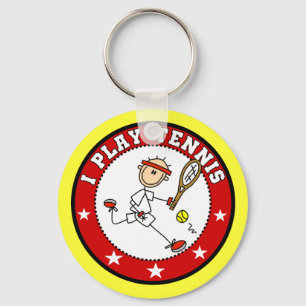 Llavero Los hombres que juego camisetas de tenis y regalos