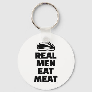 Llavero Los hombres reales comen la carne