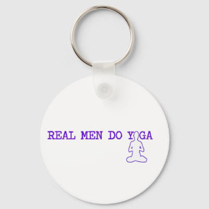 Llavero los hombres reales hacen yoga