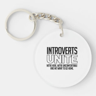 Llavero Los introvertidos se unen: Queremos ir a casa