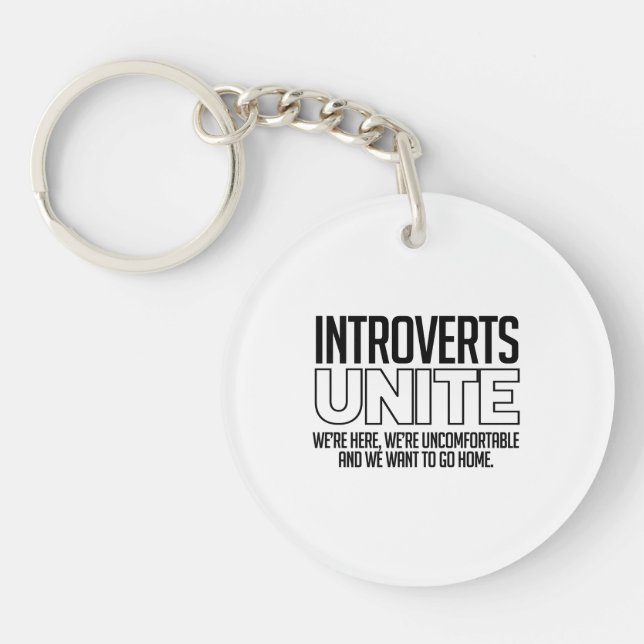 Llavero Los introvertidos se unen: Queremos ir a casa (Frente)