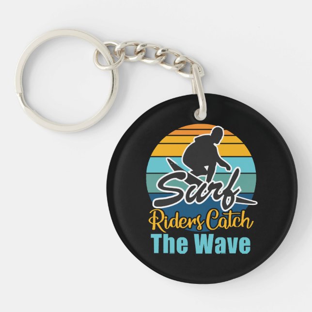 Llavero Los jinetes de surf atrapan las olas (Frente)