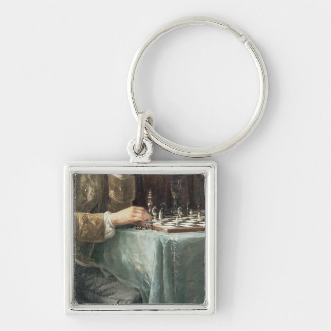Llavero Los jugadores de ajedrez, 1887 (Frente)