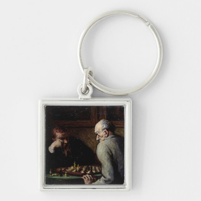 Llavero Los jugadores de ajedrez, c.1863-67 (Frente)