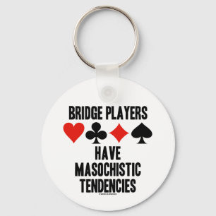 Llavero Los jugadores de puente tienen tendencias