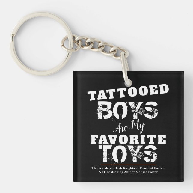 Llavero Los juguetes tatuados son mi anillo de claves favo (Frente)