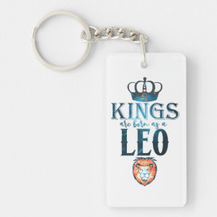Llavero Los KINGS nacen como un Rótulo LEO Zodiac Julio Ag