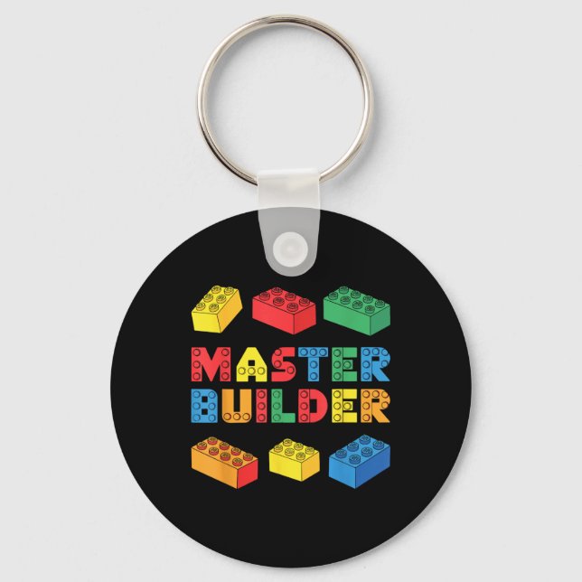 Llavero Los ladrillos de la camiseta del Master Builder bl (Anverso)