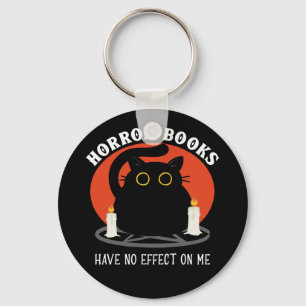 Llavero Los Libros De Horror No Tienen Efecto En Mí - Gato