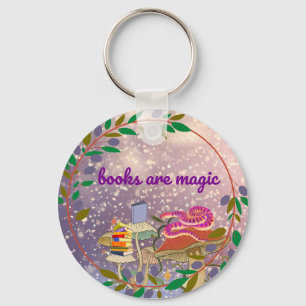 Llavero los libros son magia