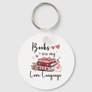 Llavero Los libros son mi lenguaje de amor leyendo bibliot