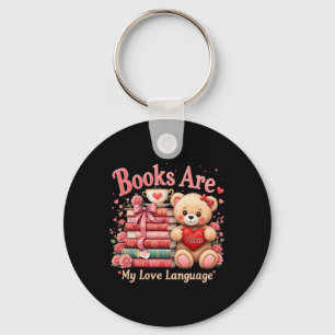 Llavero Los libros son mi lenguaje del amor Oso Amantes de