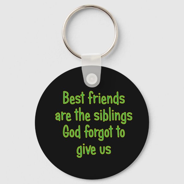 Llavero Los mejores amigos son los hermanos (Anverso)