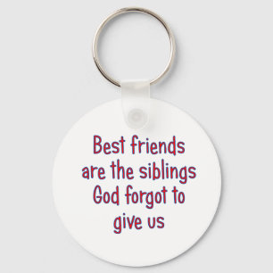 Llavero Los mejores amigos son los hermanos