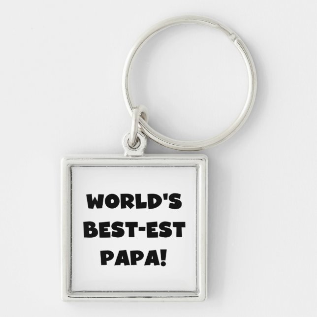 Llavero Los mejores camisetas y regalos de papá del mundo  (Frente)