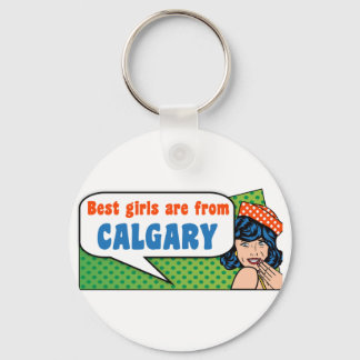 Llavero Los mejores chicas son de Calgary