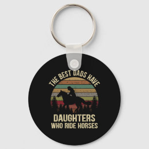 Llavero Los mejores papás tienen hijas que montan caballos