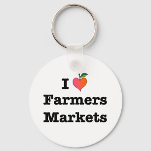 Llavero Los mercados de los agricultores del corazón