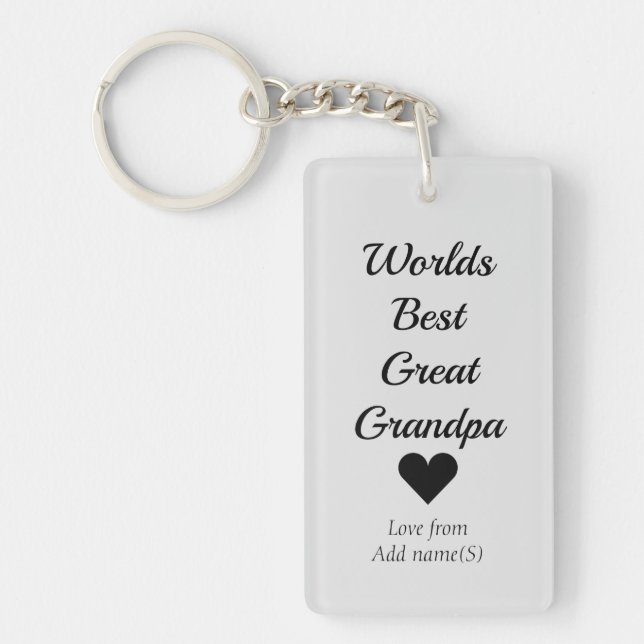 Llavero Los mundos de keychain personalizados mejor gran a (Frente)