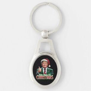 Llavero Los Navidades de Donald Trump en Santa Hat