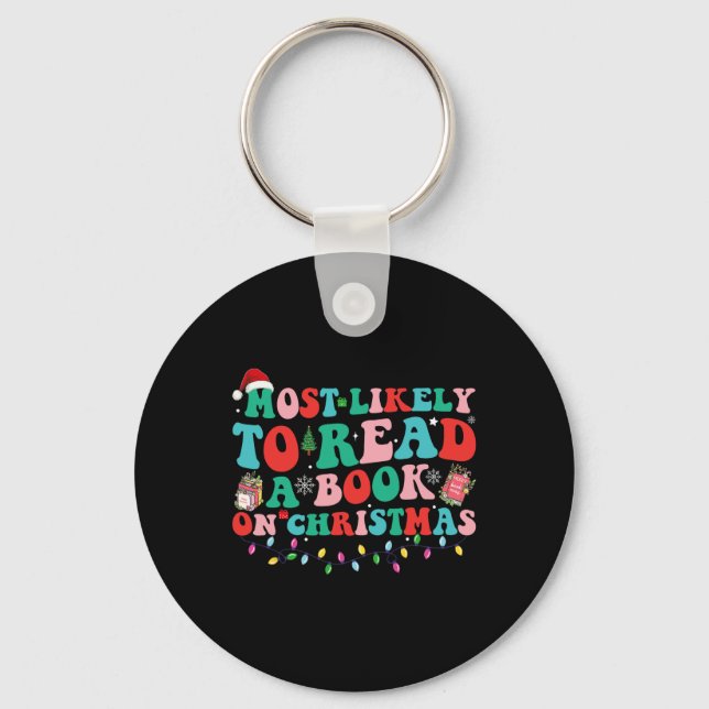 Llavero Los Navidades De Groovy Probablemente Lean Un Libr (Anverso)