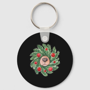 Llavero Los Navidades de la nariz de perro lindo escribier