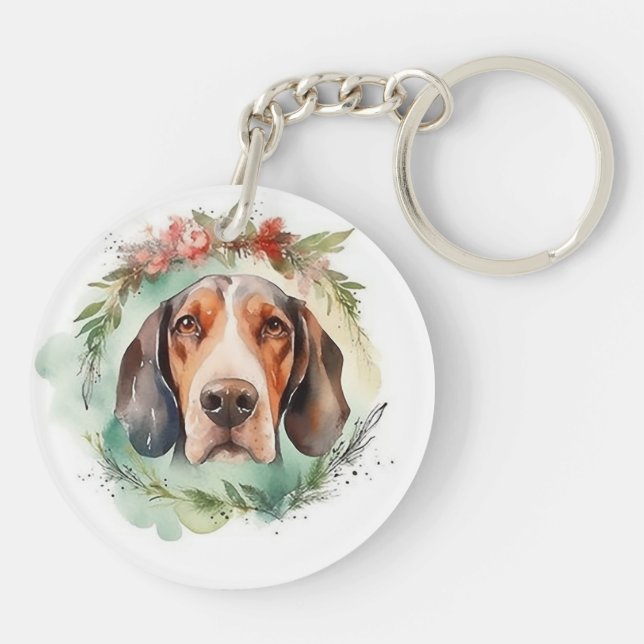 Llavero Los Navidades de Walker Wreath Festive Pup (Atrás)