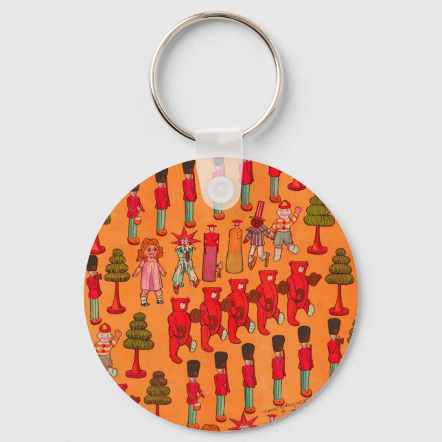 Llavero Los navidades juguetean a los niños vintage (Anverso)