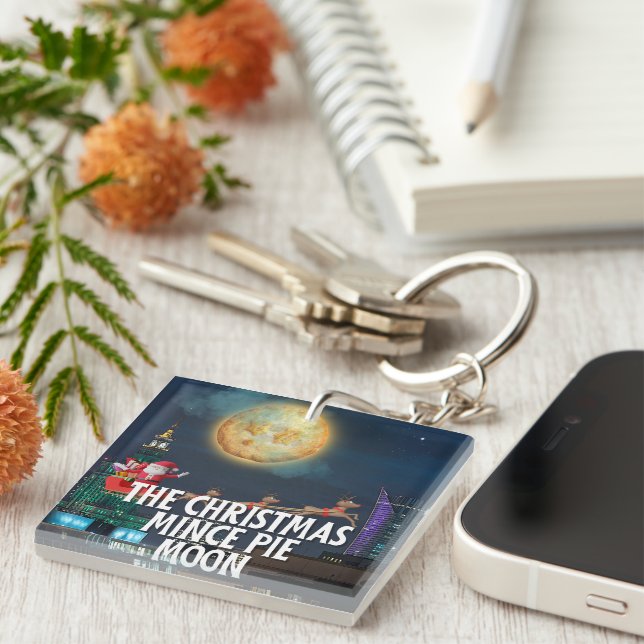 Llavero Los Navidades Mince Pie Moon (Frente Derecha)