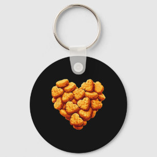 Llavero Los nuggets de pollo son mi corazón de San Valentí