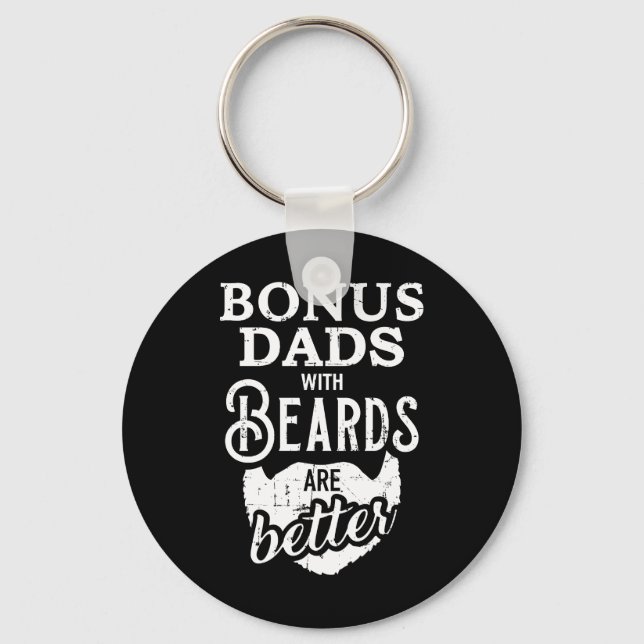 Llavero Los padres bonus con barba son mejores (Anverso)