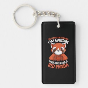 Llavero Los Pandas Rojos Son Impresionantes Niños Chicas P