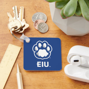 Llavero Los Panthers de Illinois Oriental Paw Print y EIU