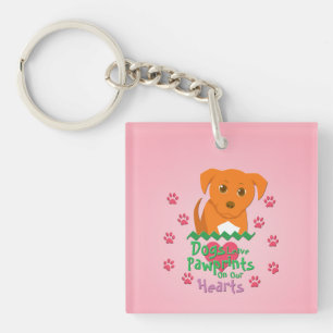 Llavero Los perros dejan huellas