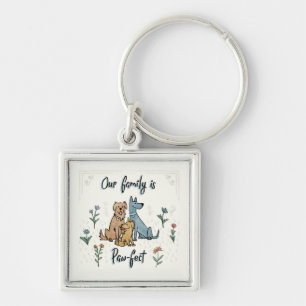Llavero Los perros en el jardín IV el   nuestra familia