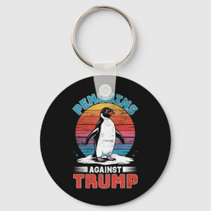 Llavero Los pingüinos contra el pingüino Trump se alzan co