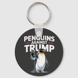 Llavero Los pingüinos contra Trump y contra Trump resisten