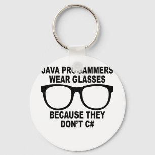 Llavero Los programadores de Java no hacen C# T-Shirts.png