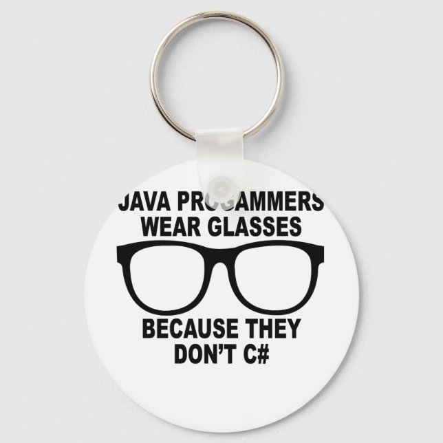 Llavero Los programadores de Java no usan C# T-Shirts.png (Anverso)