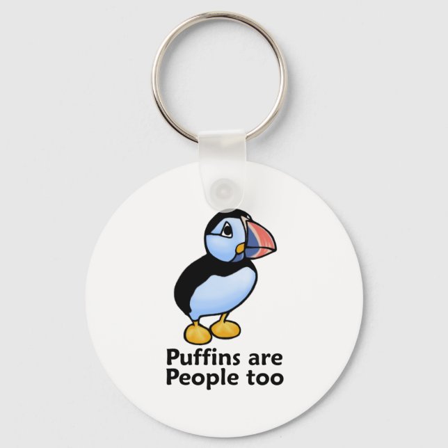 Llavero Los Puffins también son personas (Anverso)