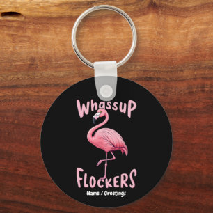 Llavero Los Relojes De Whassup Flamingo Diseñan Un Flamenz