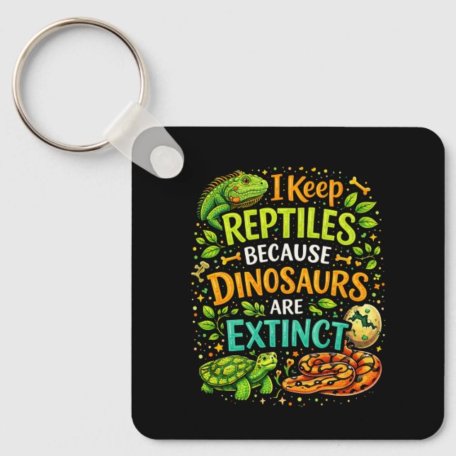 Llavero Los reptiles mandan (Anverso)