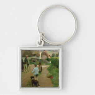 Llavero Los rezagados, 1888 (aceite en lona)