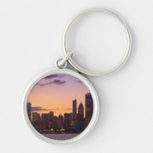 Llavero Los sistemas del sol sobre el horizonte de Chicago