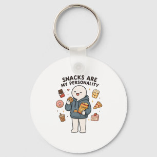 Llavero Los snacks son mi personalidad divertido meme de a