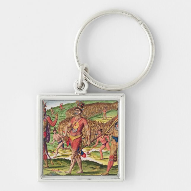 Llavero Los soldados de Outina que marchan al corte (Frente)