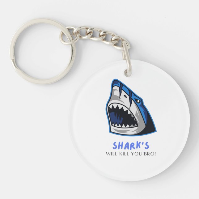 LLAVERO LOS TIBURONES TE MATARÁN... CITA DIVERTIDA (Frente)