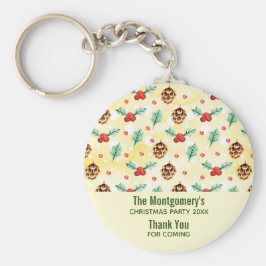 Llavero Los tonos de pino y los Navidades humildes favorec