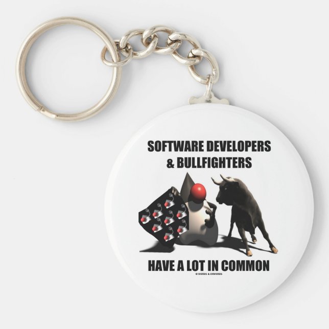 Llavero Los toreros de los desarrolladores de software tie (Frente)