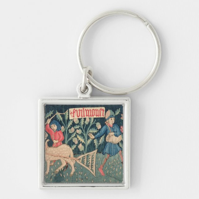 Llavero Los trabajos de los meses, Alsacia (Frente)